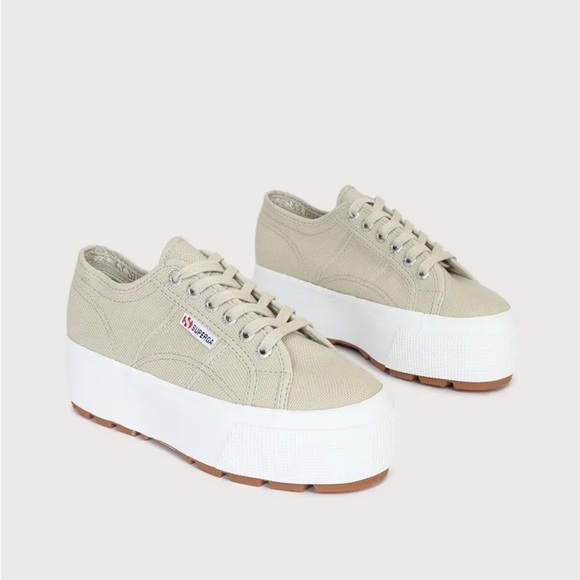 Superga Shoes - Superga 2790 Tank Agate Grey Platform Sneakers Size 9